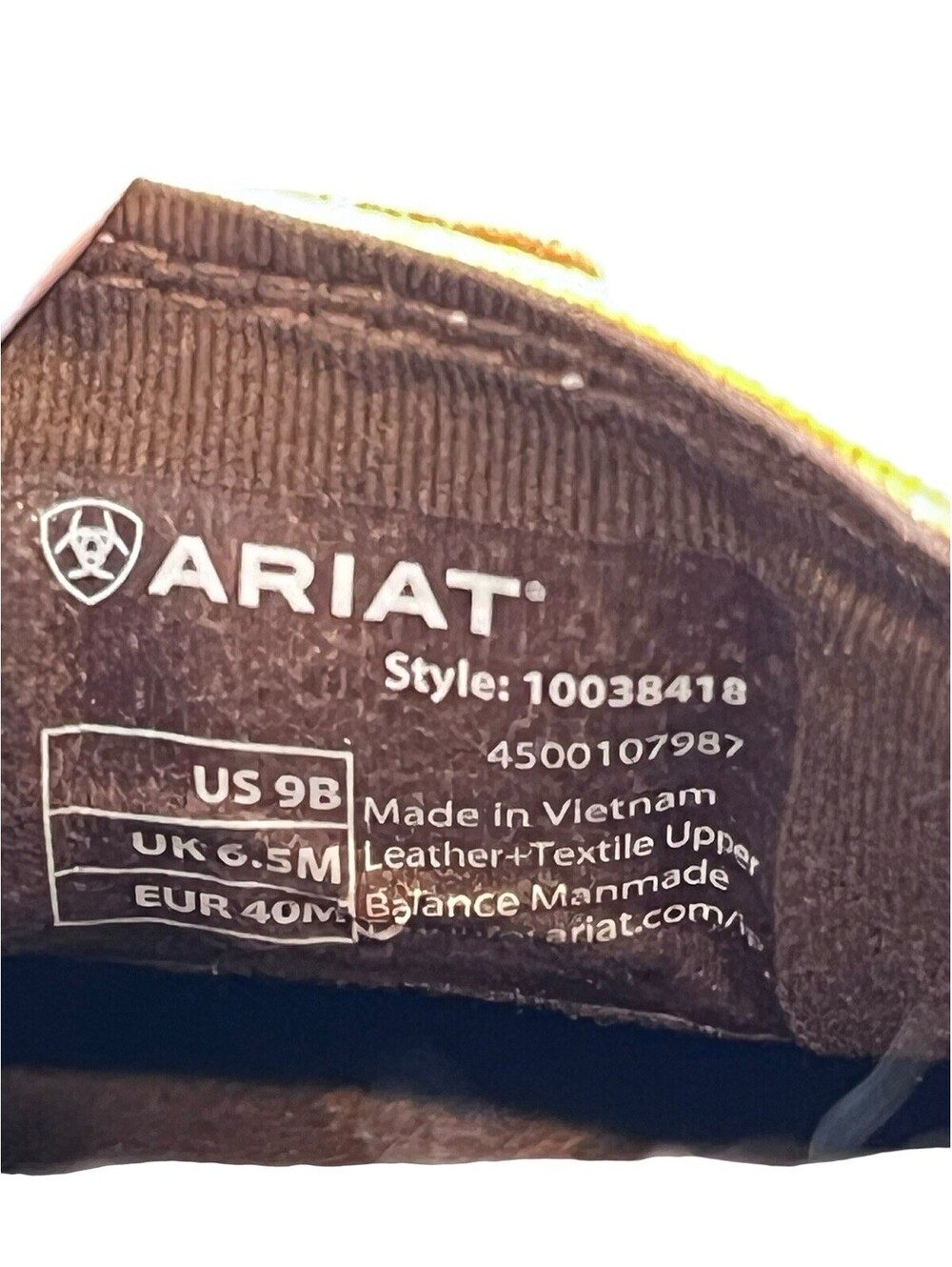 Ariat Slip on Cruiser Shoes Womens Sz 9 Buffalo Blanket 3127.9 Brown - Picture 7 of 9